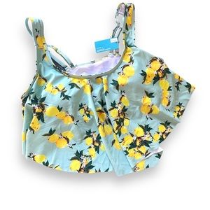 Summer Mae Lemon Flutter Swim Top